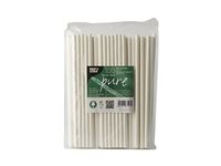 Sugrör PURE papper 6mm x 20cm vit 100/F