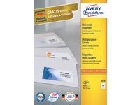 Etikett AVERY 70x37 mm 2400/FP