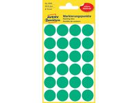 Färgkodningsprick AVERY Ø18mm grön 96/FP
