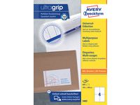 Etikett AVERY 105x148 mm 400/FP