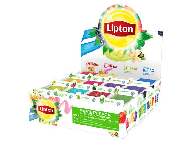 Lipton Te Sortimentskartong påsar (fp om 180 påsar)