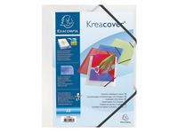 Aktmapp EXACOMPTA 3-klaff transparent