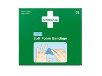 Plåster CEDERROTH Soft Foam blå 6cmx4,5m