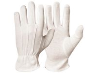 Bomullshandske vit trikå 10 12PAR/FP