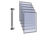 Väggställ TARIFOLD magnetisk A4 10 panel