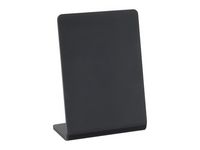 Informationsställ akryl lutande A7 svart