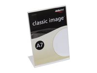 Informationsställ acryl A7 lutande