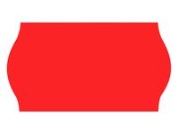 Prisetikett 26x16mm G1 röd 8400/FP