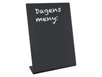 Informationsställ akryl lutande A4 svart