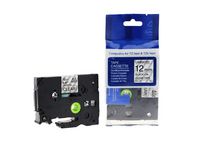 Tape 12mm TZe-131 Svart på Klar