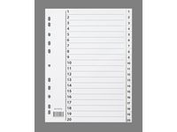 Plastregister A4 1-20 vit