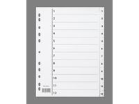 Plastregister A4 1-12 vit