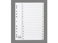 Plastregister A4 1-15 vit