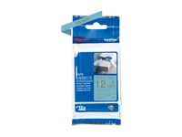 Tape BROTHER Tze-RL34 12mm Guld på L-Blå