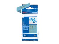 Tape BROTHER Tze-RL54 24mm Guld på L-Blå