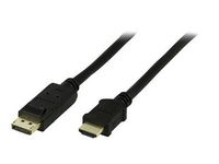 Kabel DELTACO DP-HDMI Ha 5m