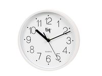 Väggur TIQ 22,5cm vit