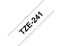 Tape 18mm TZe-241 Svart på Vit