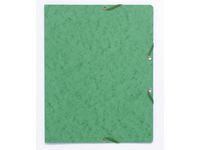 Gummibandsmapp kartong A4 grön