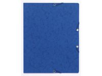 Gummibandsmapp kartong A4 blå