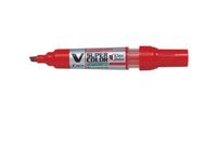 Märkpenna PILOT V Super Color skuren rö