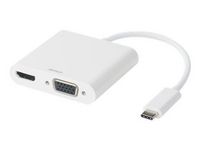Adapter DELTACO HDMI/VGA/Ljud/USB-C