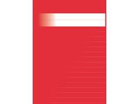 Skrivhäfte A4 linjerat 14,5mm röd