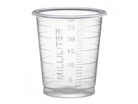 Medicinbägare Eco 30ml smal transp 90/F