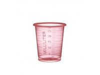 Medicinbägare Eco 30ml smal röd 90/FP