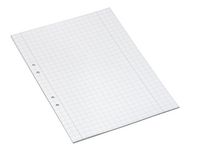 Lösblad A4 rutat 10x10mm hålat 500/fp
