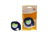 Tape Papper 12mm Svart på Vit