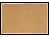 Anslagstavla väv m/träram 120x60cm