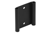 Golvskärm väggfäste svart