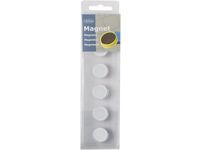 Magnetknappar ACTUAL vit 20mm 6/FP