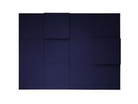 Bordsskärm ABSTRACTA softline 200x65 bl