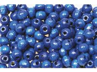 Träpärla 8 mm blå 200/fp