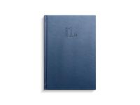 Dagbok 1-års konstläder blå - 1099
