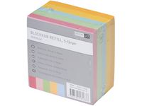 Blockkub 90x90mm flerfärgad 500 blad