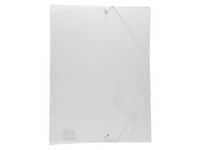 Gummibandsmapp plast A4 transparent