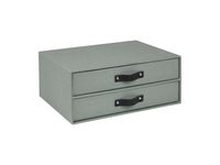 Skrivbordsbyrå kartong 2-lådor mint