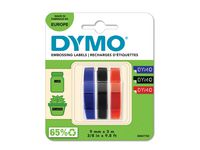 Präglingsband DYMO 9mmx3m r-b-s 3/FP