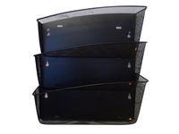 Blankettfack ALBA MESH 3-fack svart