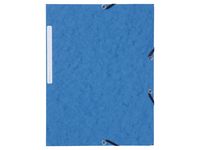 Gummibandsmapp  3-kl A4 blå 10/FP
