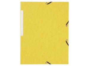 Gummibandsmapp  A4 3-kl gul 10/FP
