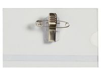 Namnskylt  m.kläm/nål 55x89 50/FP