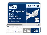 Handduk TORK Adv H2 Xpress 2856/FP