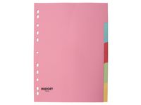 Kartongregister  A4 5-flik färg