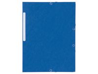 Gummibandsmapp  kart A4 blå 10/FP