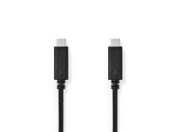 Kabel NEDIS USB-C - USB-C 1m svart