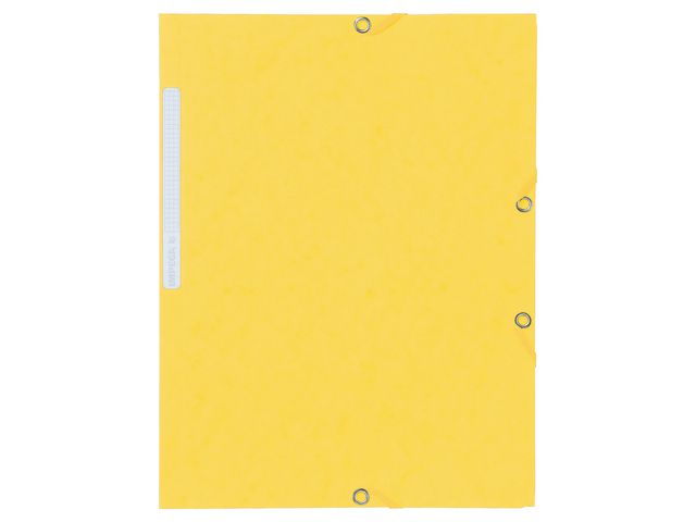 Gummibandsmapp  kart A4 gul 10/FP